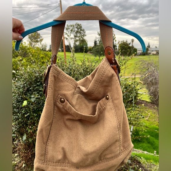 Gap Hobo bag large satchel tan color - Picture 5 of 8